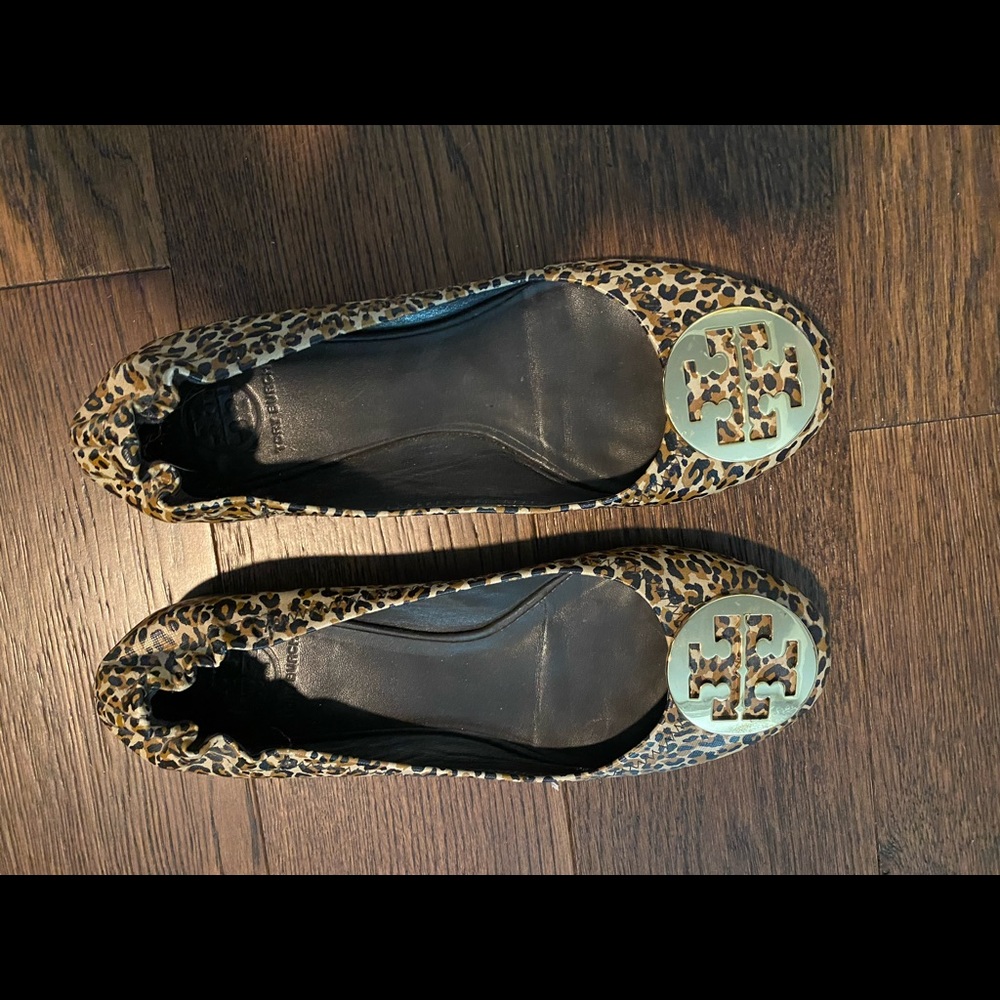 Tory Burch Reva flat- leopard print